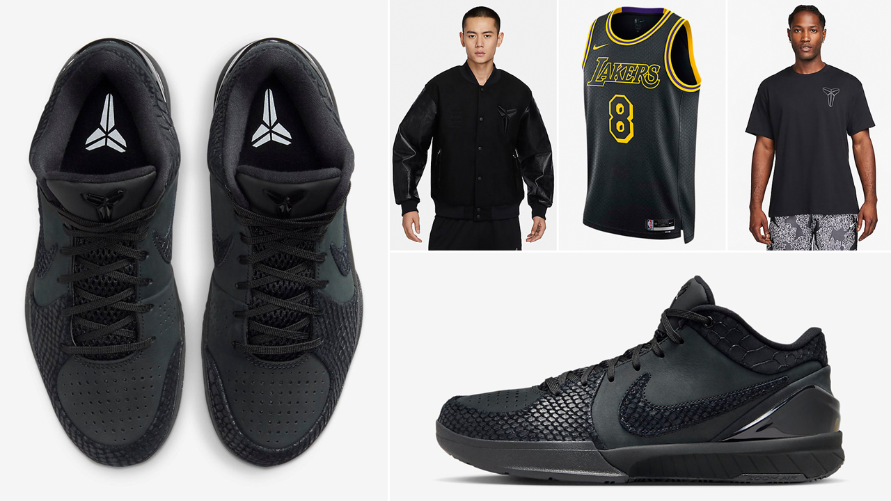 Nike Kobe 4 Protro Black Mamba Gift of Mamba Sneakers Shirt Jersey Jacket Clothing