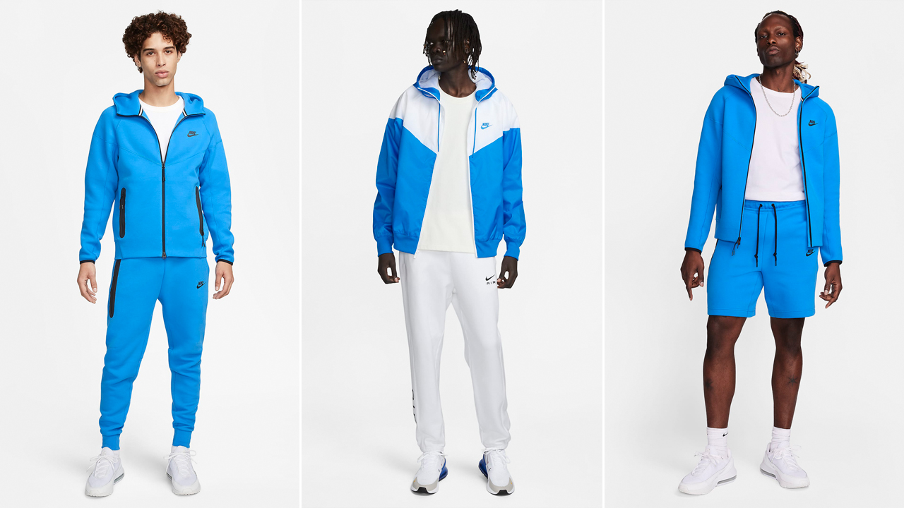 Nike Photo Blue Clothing Shirts Hoodies Jackets Pants Sneakers Outfits