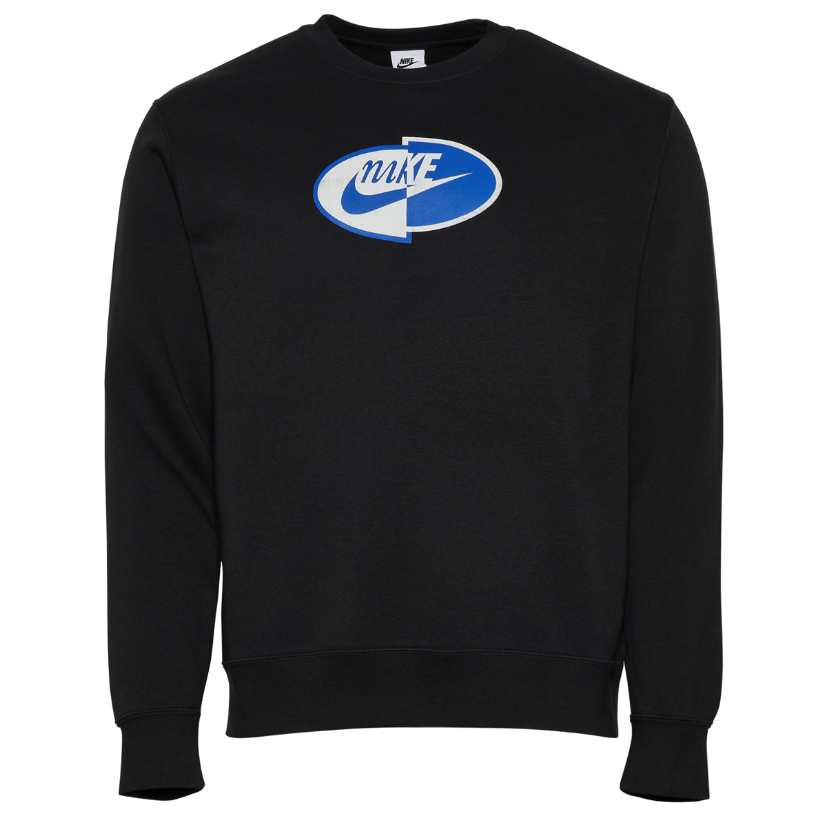 Nike-Split-Logo-Fleece-Crew-Sweatshirt-Black-Blue