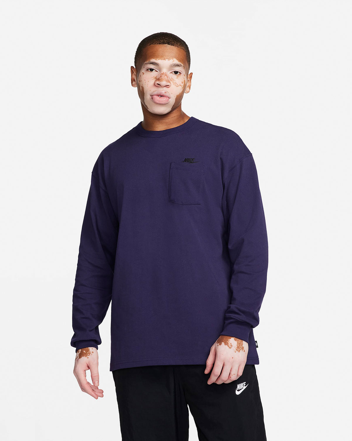 Nike-Sportswear-Premium-Essentials-Long-Sleeve-Pocket-T-Shirt-Purple-Ink