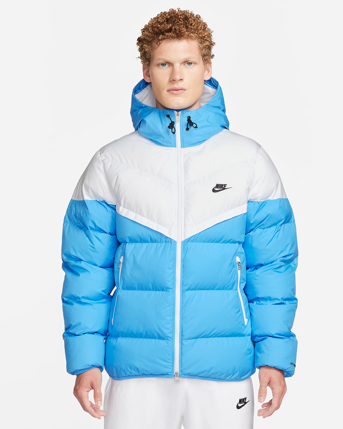 Nike Sportswear Windrunner Hooded Puffer Jacket Photo Blue