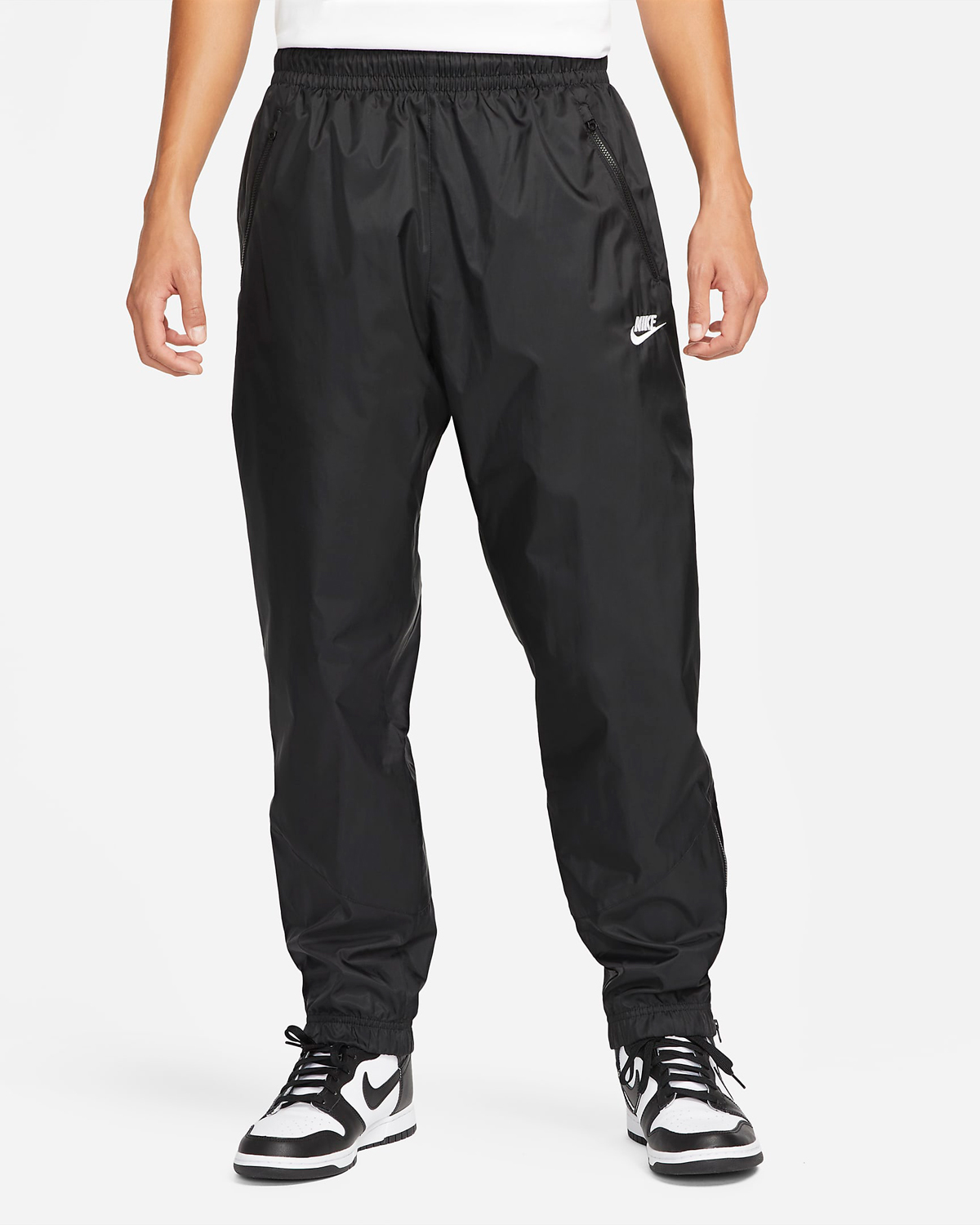 Nike Windrunner Woven Pants Black White 1