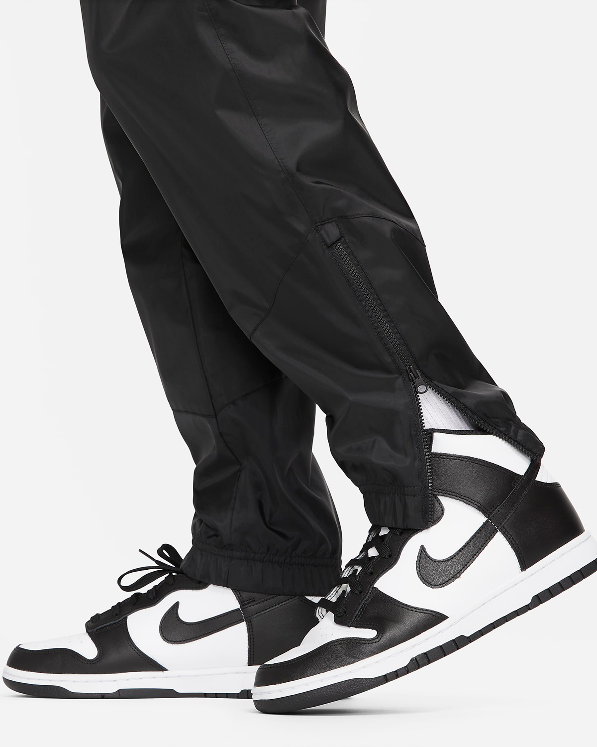 Nike Windrunner Woven Pants Black White 2