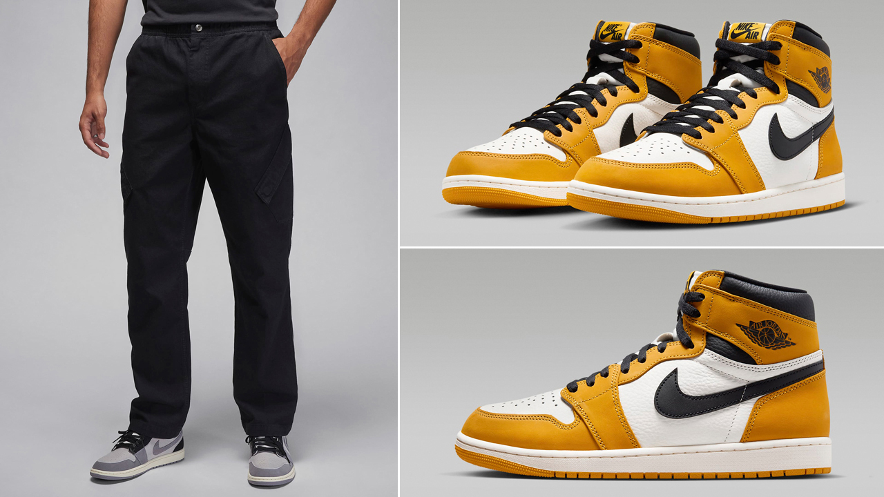 Air-Jordan-1-High-Yellow-Ochre-Pants-Match