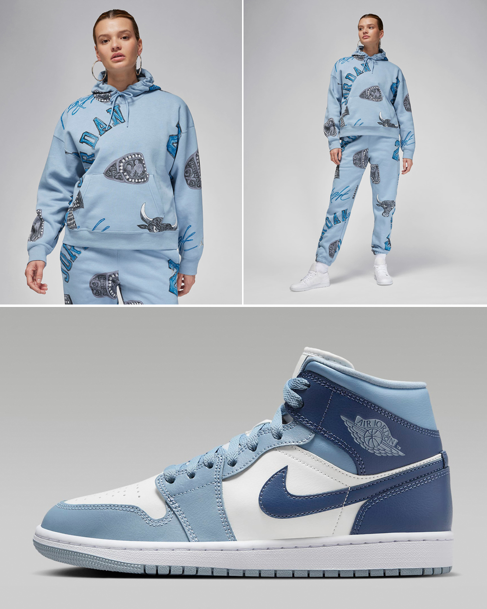 Air-Jordan-1-Mid-Blue-Grey-Hoodie-Pants-Outfit