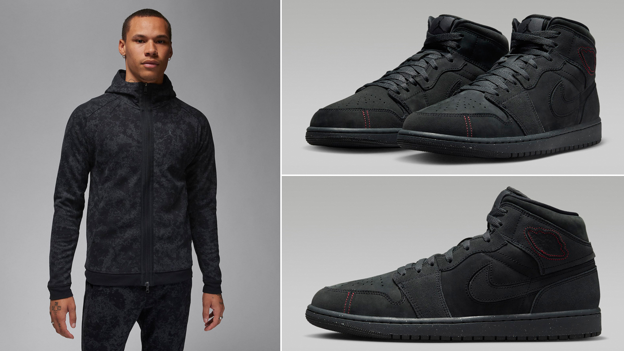 Air-Jordan-1-Mid-Dark-Smoke-Grey-Clothing-Outfits