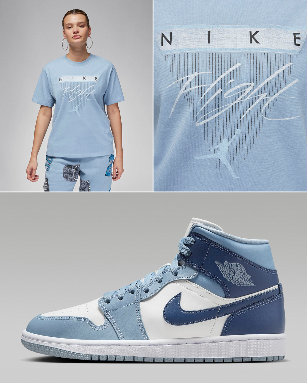 Air-Jordan-1-Mid-Womens-Blue-Grey-Diffused-Blue-Shirt-1