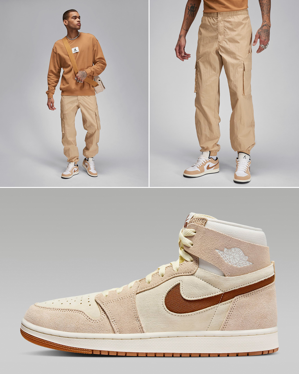 Air-Jordan-1-Zoom-CMFT-2-Sail-Legend-Medium-Brown-Pants-Outfit