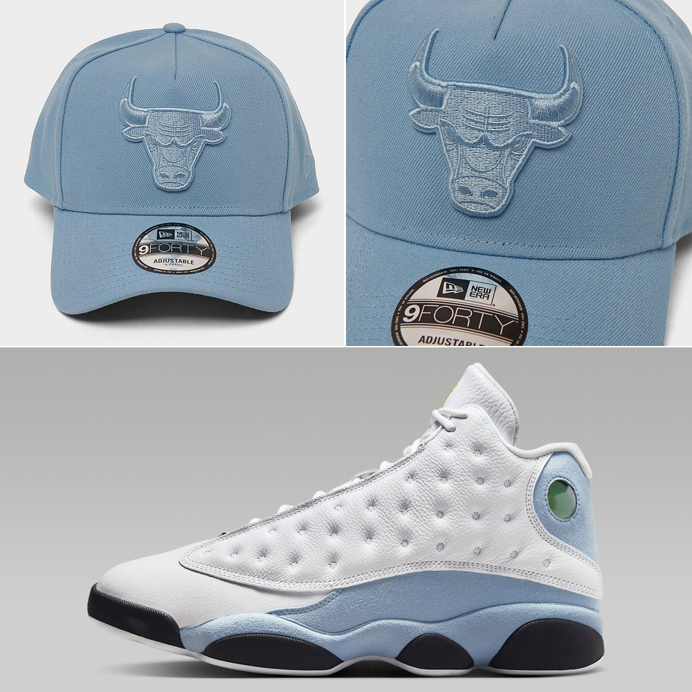 Air-Jordan-13-Blue-Grey-Bulls-Dad-Hat