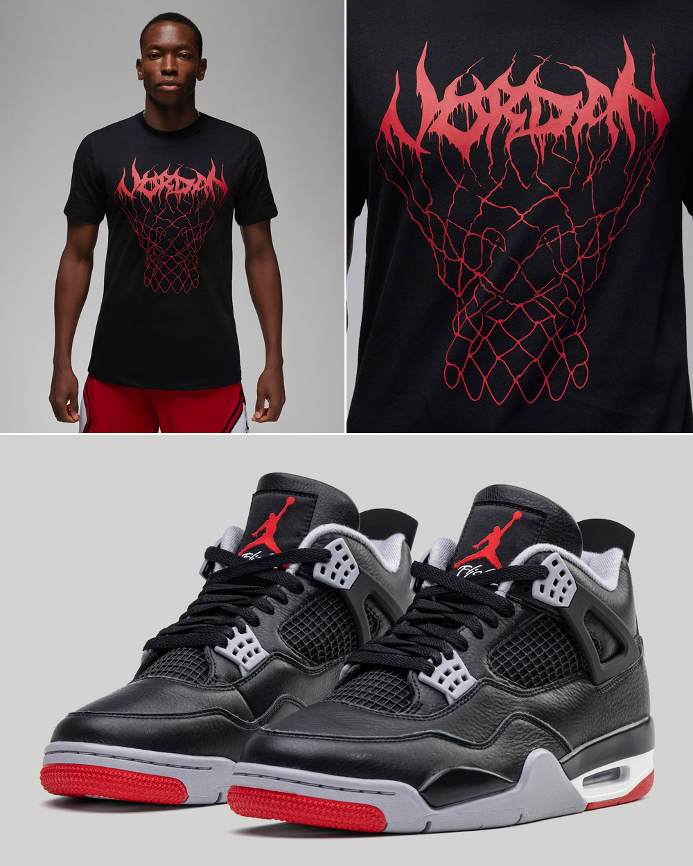 Air-Jordan-4-Bred-Reimagined-Matching-T-Shirt