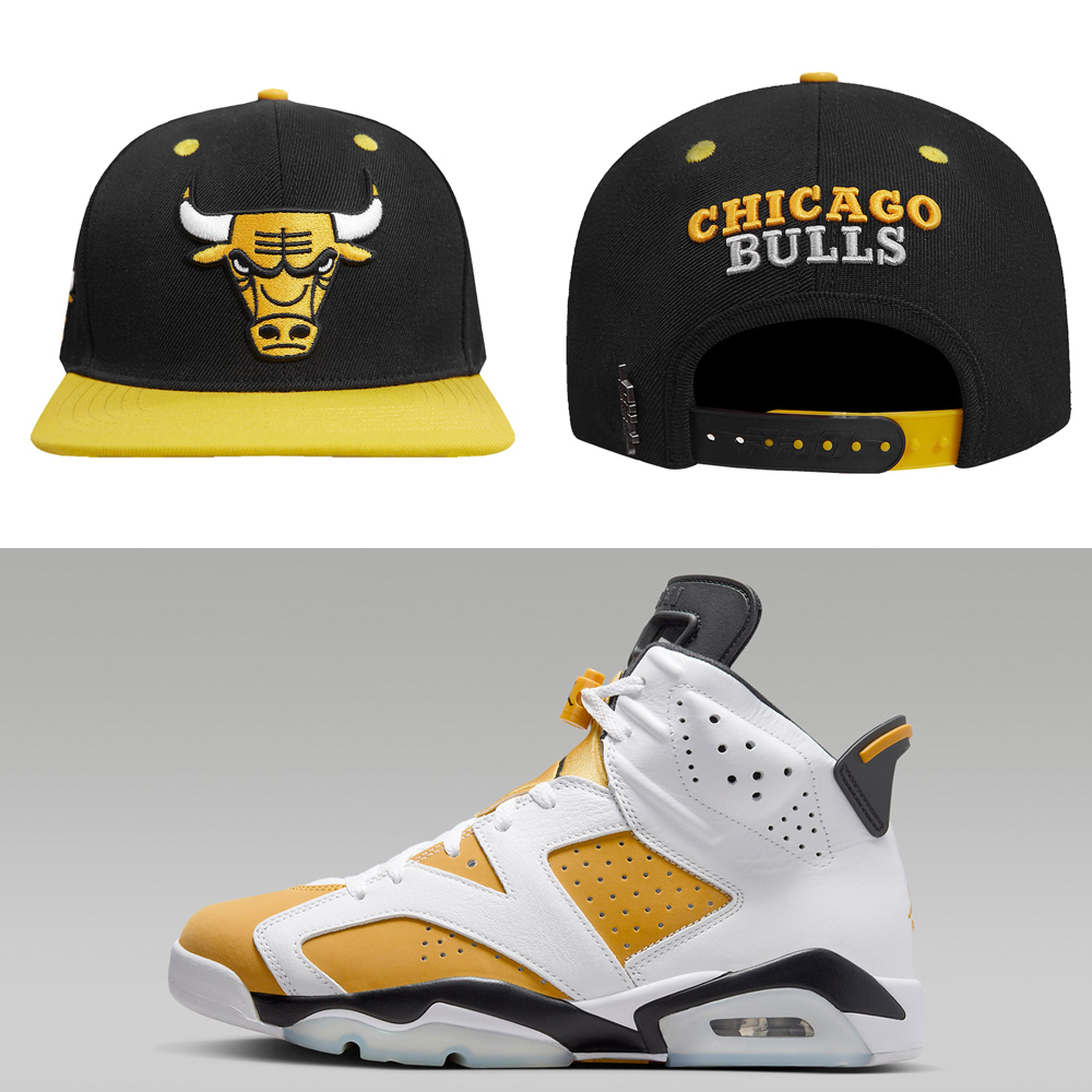 Air-Jordan-6-Yellow-Ochre-Bulls-Hat