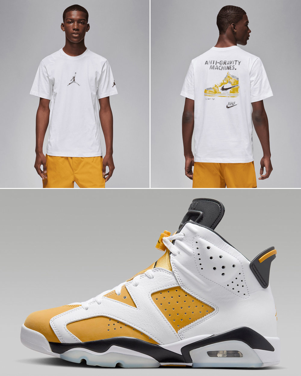 Air-Jordan-6-Yellow-Ochre-Matching-T-Shirt