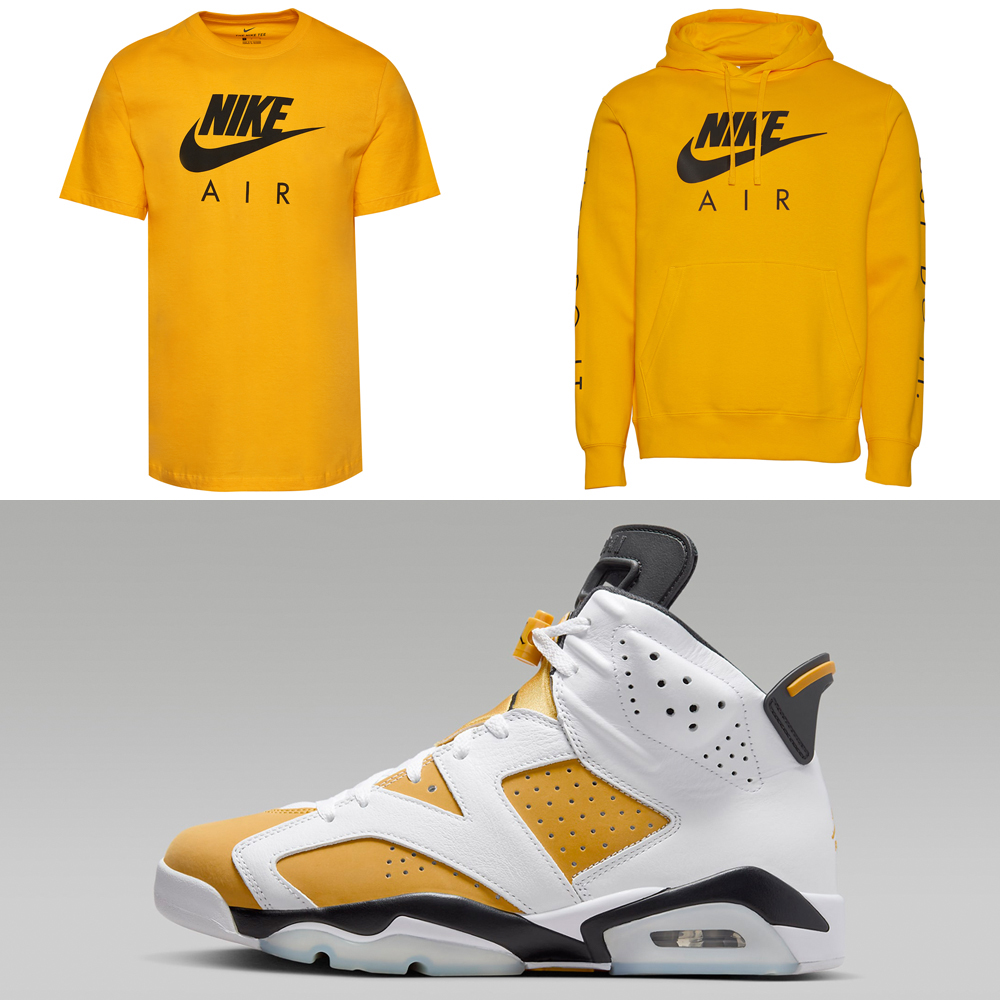 Air-Jordan-6-Yellow-Ochre-Nike-Shirt-Hoodie-Match