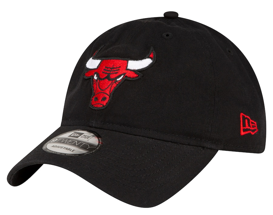 Chicago-Bulls-New-Era-Team-2-9twenty-Adjustable-Hat-Black