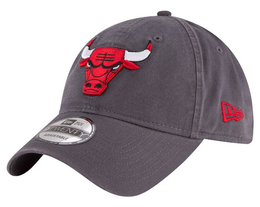 Chicago-Bulls-New-Era-Team-2-9twenty-Adjustable-Hat-Charcoal-Grey