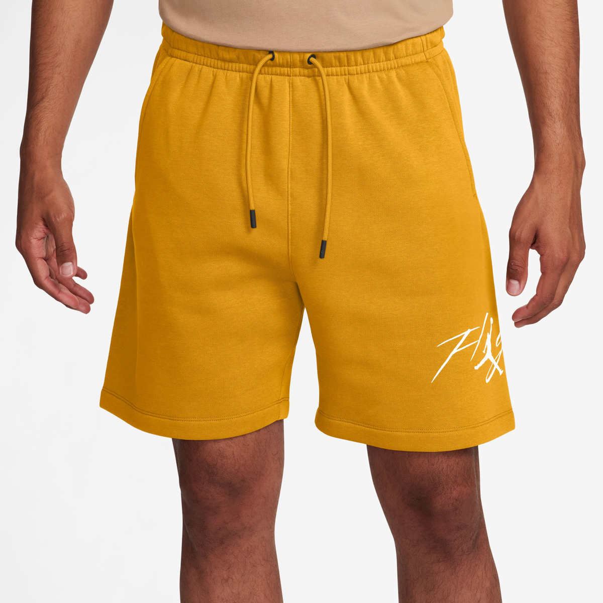 Jordan-Essentials-Fleece-Shorts-Yellow-Ochre-1