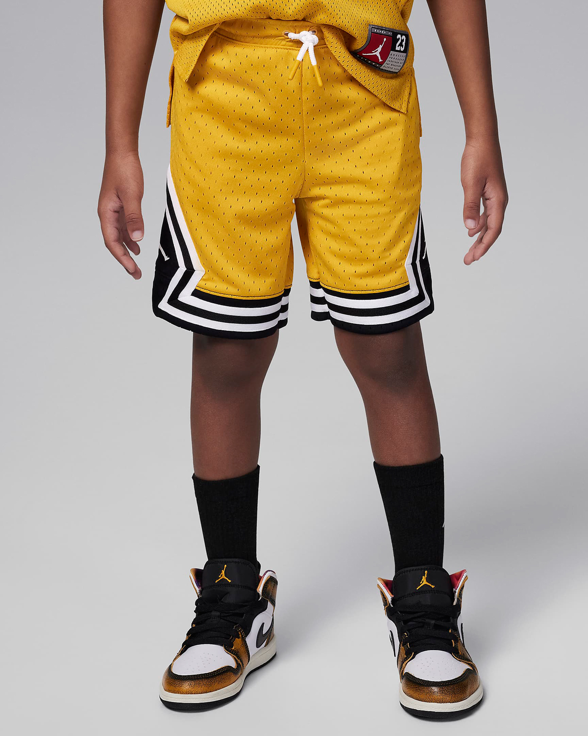 Jordan-Little-Kids-Mesh-Shorts-Yellow-Ochre-Preschool