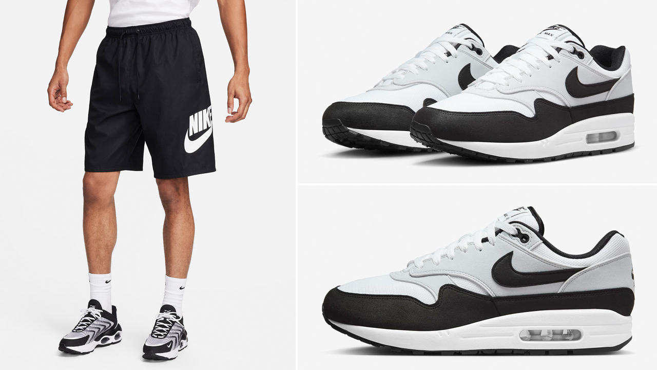 Nike-Air-Max-1-White-Black-Shorts