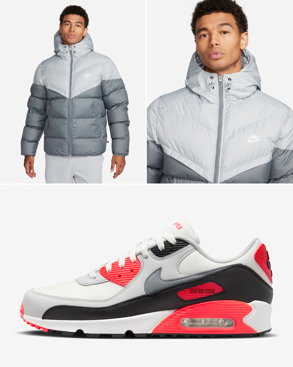 Nike Air Max 90 Gore Tex Infrared Jacket Matching Outfit
