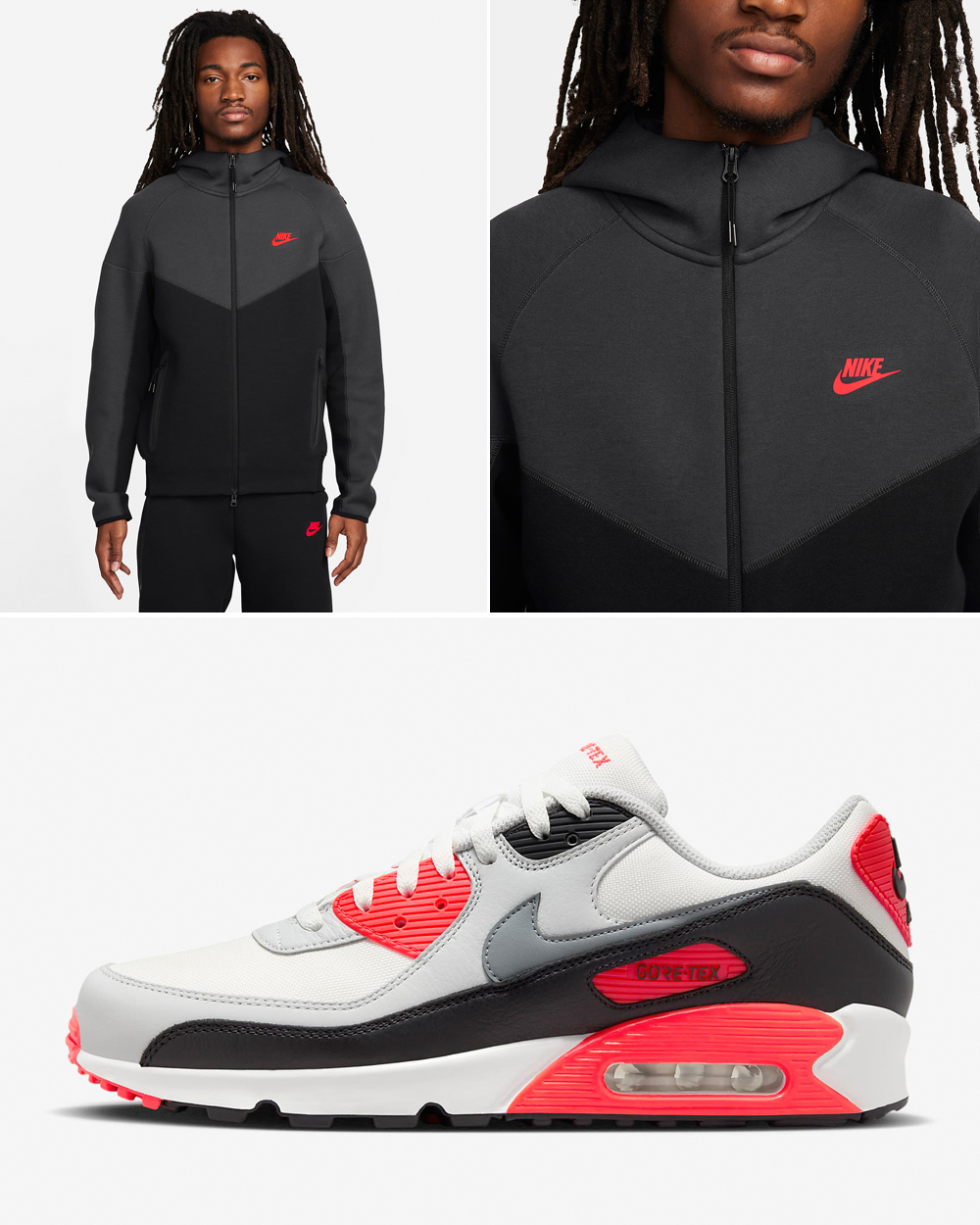 Nike Air Max 90 Gore Tex Infrared Outfit