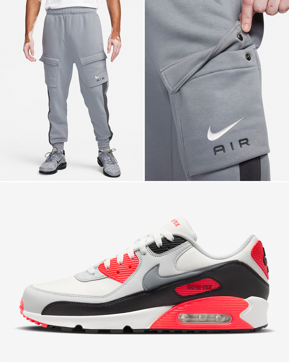 Nike Air Max 90 Gore Tex Infrared Pants Matching Outfit