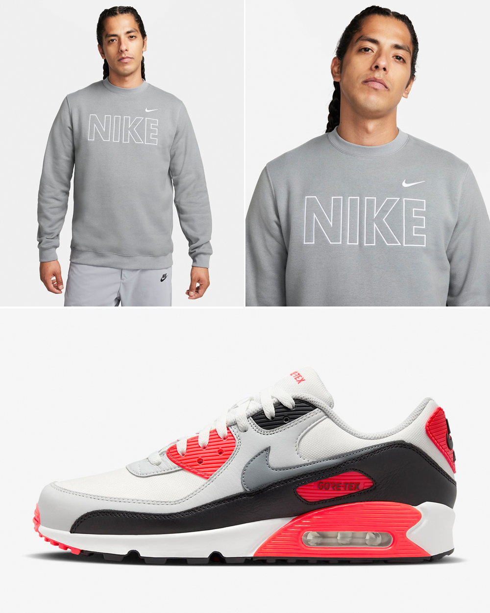 Nike Air Max 90 Gore Tex Infrared Sweatshirt Matching Outfit