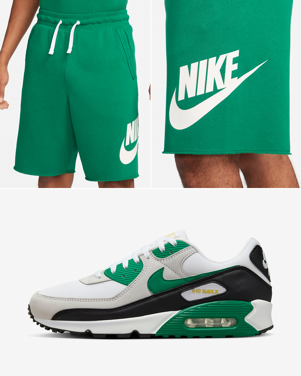 Nike-Air-Max-90-Malachite-Shorts-Match-Outfit