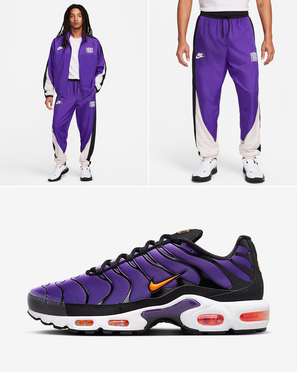 Nike Air Max Plus OG Voltage Purple Jacket Pants Outfit