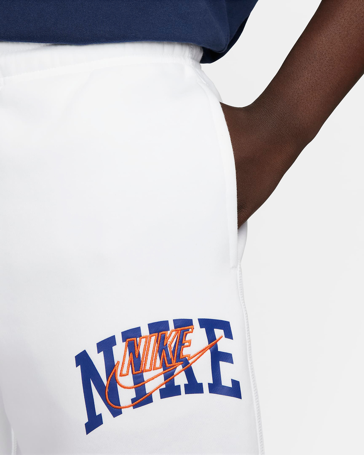 Nike-Club-Fleece-Pants-White-Royal-Blue-Orange-2