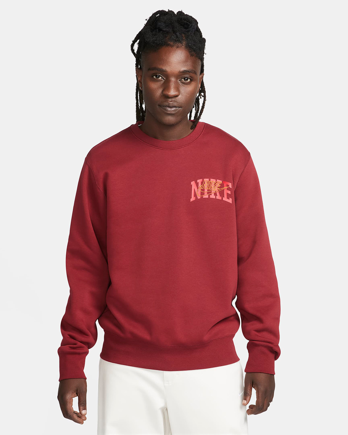 Nike-Club-Fleece-Sweatshirt-Team-Red