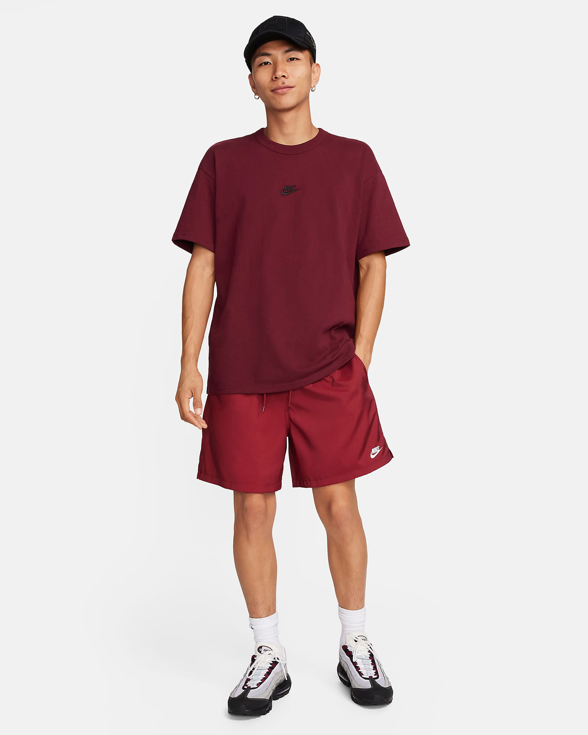 Nike-Club-Woven-Flow-Shorts-Team-Red-Outfit