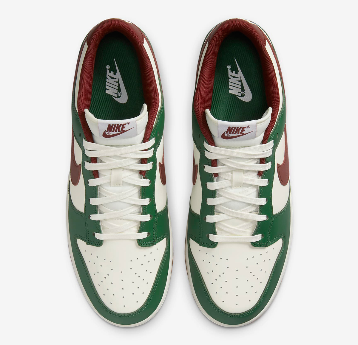 Nike Dunk Low Gorge Green Team Red 4