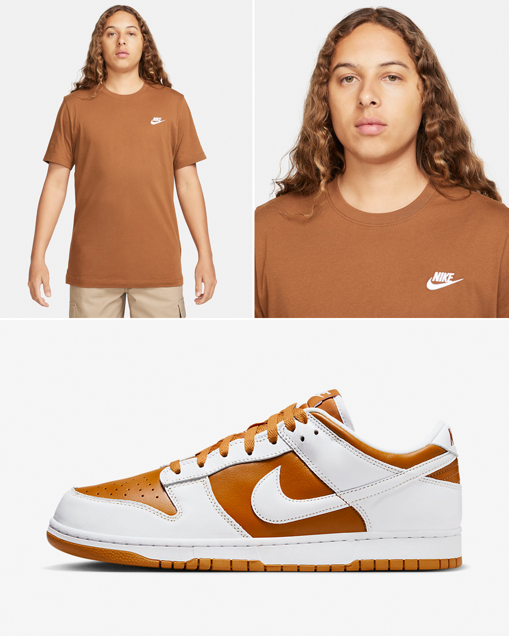 Nike-Dunk-Low-Reverse-Curry-Matching-T-Shirt-Outfit