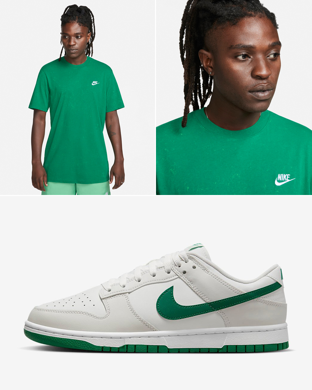 Nike-Dunk-Low-Summit-White-Malachite-T-Shirt