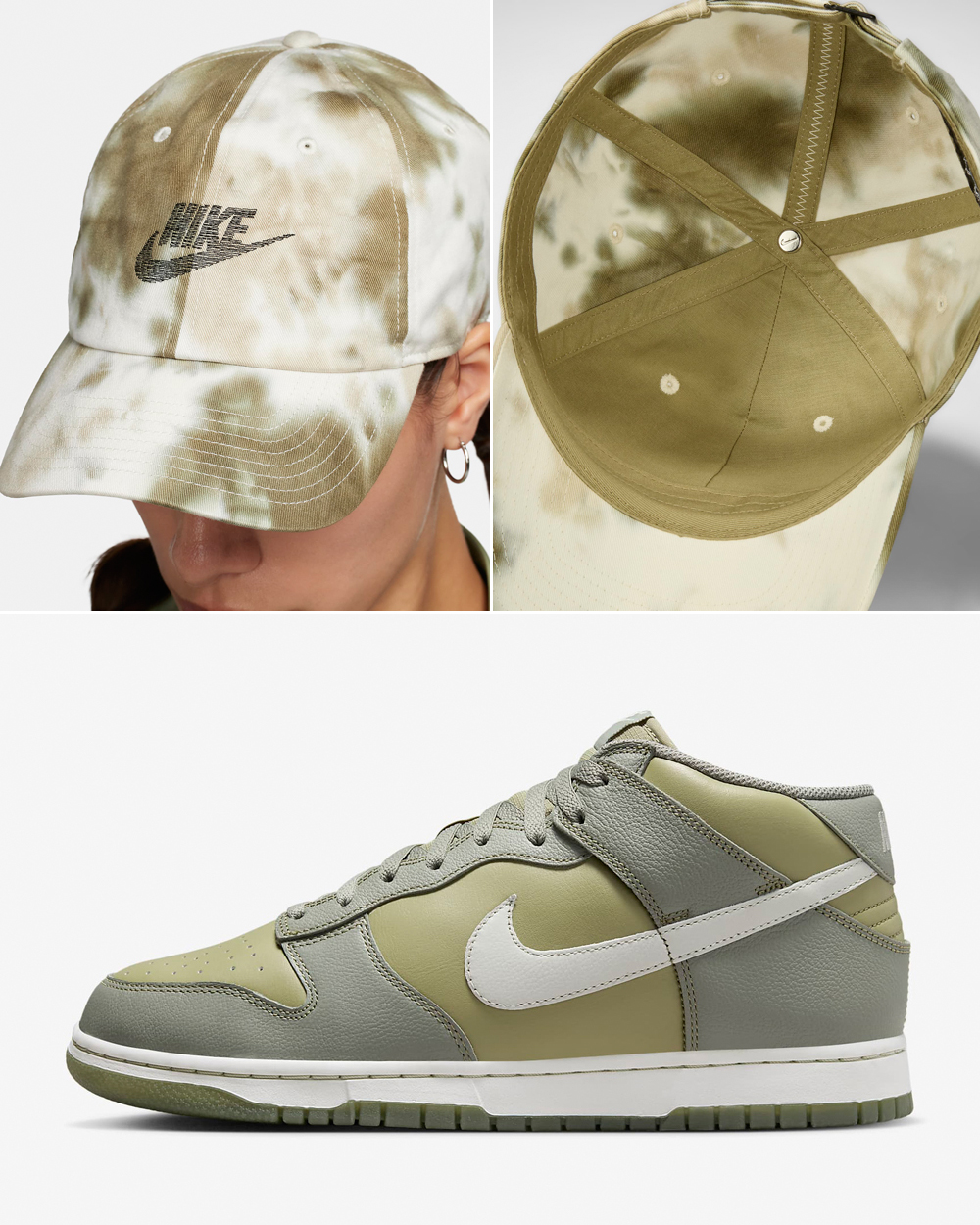 Nike-Dunk-Mid-Dark-Stucco-Neutral-Olive-Hat-Matching-Outfit