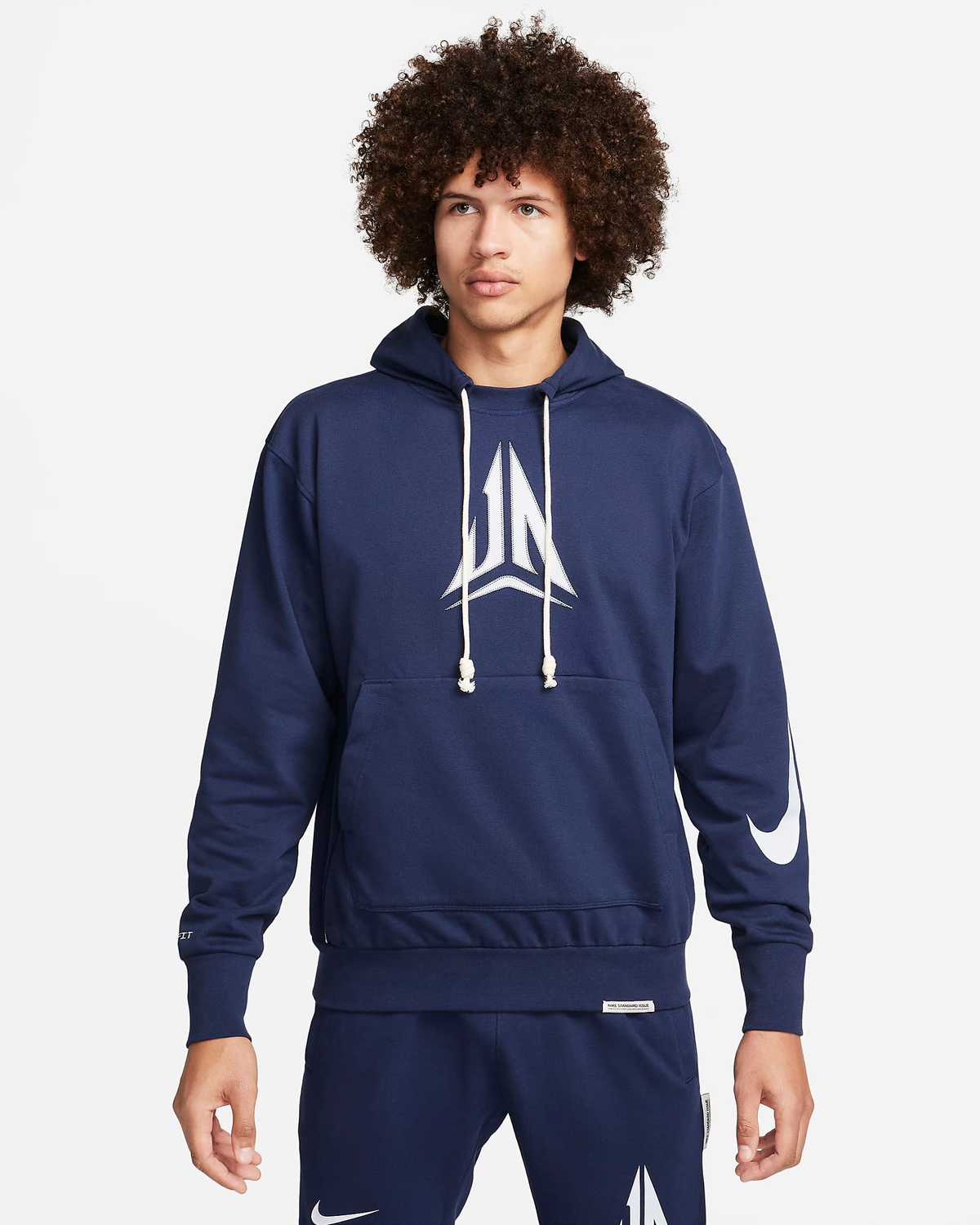 Nike Ja Standard Issue Basketball Hoodie Midnight Navy