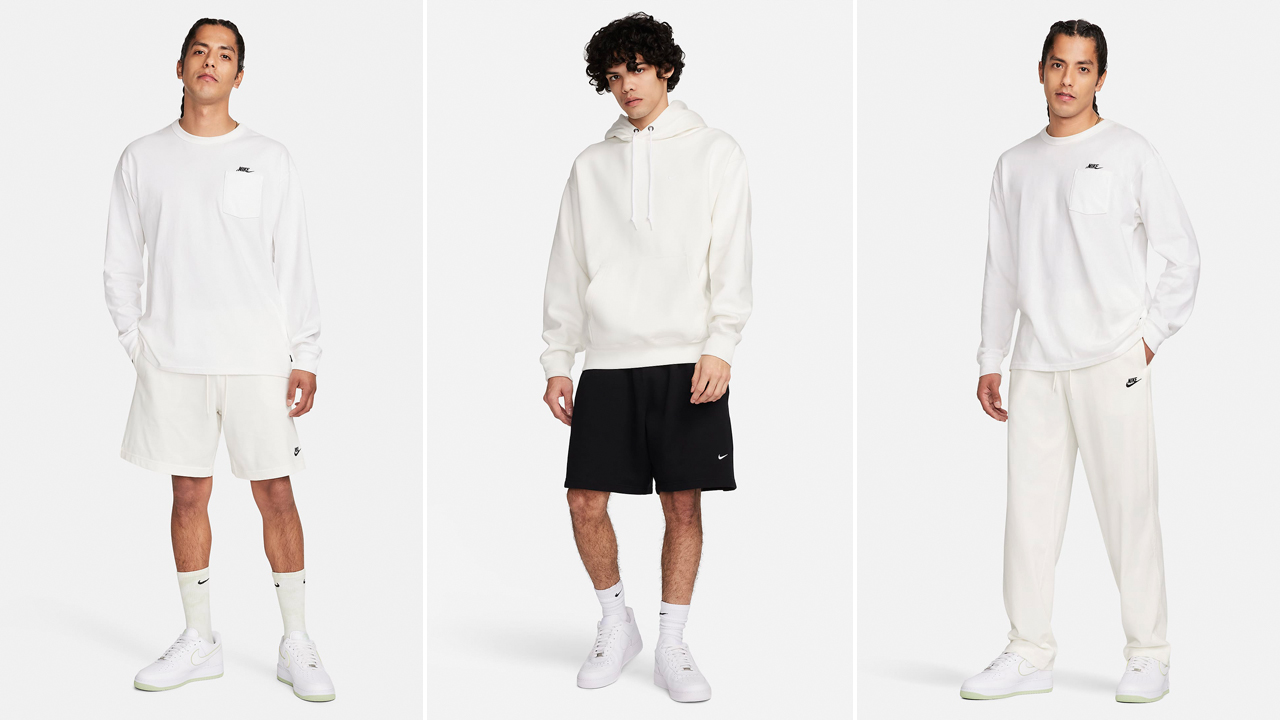 Nike Sail Clothing Shirts Shorts Sneakers Outfits