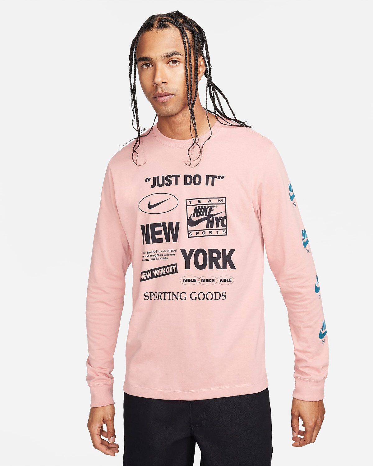 Nike-Sportswear-NYC-Long-Sleeve-T-Shirt-Red-Stardust-1