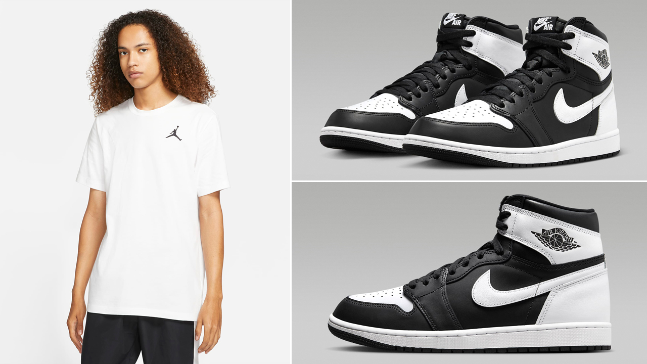 Air-Jordan-1-High-Black-White-Shirt-11