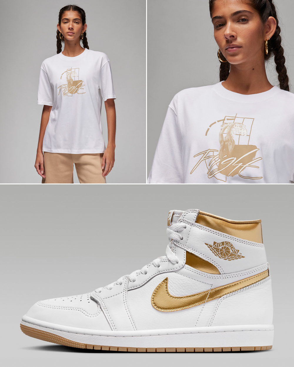 Air-Jordan-1-High-Metallic-Gold-Womens-Shirt