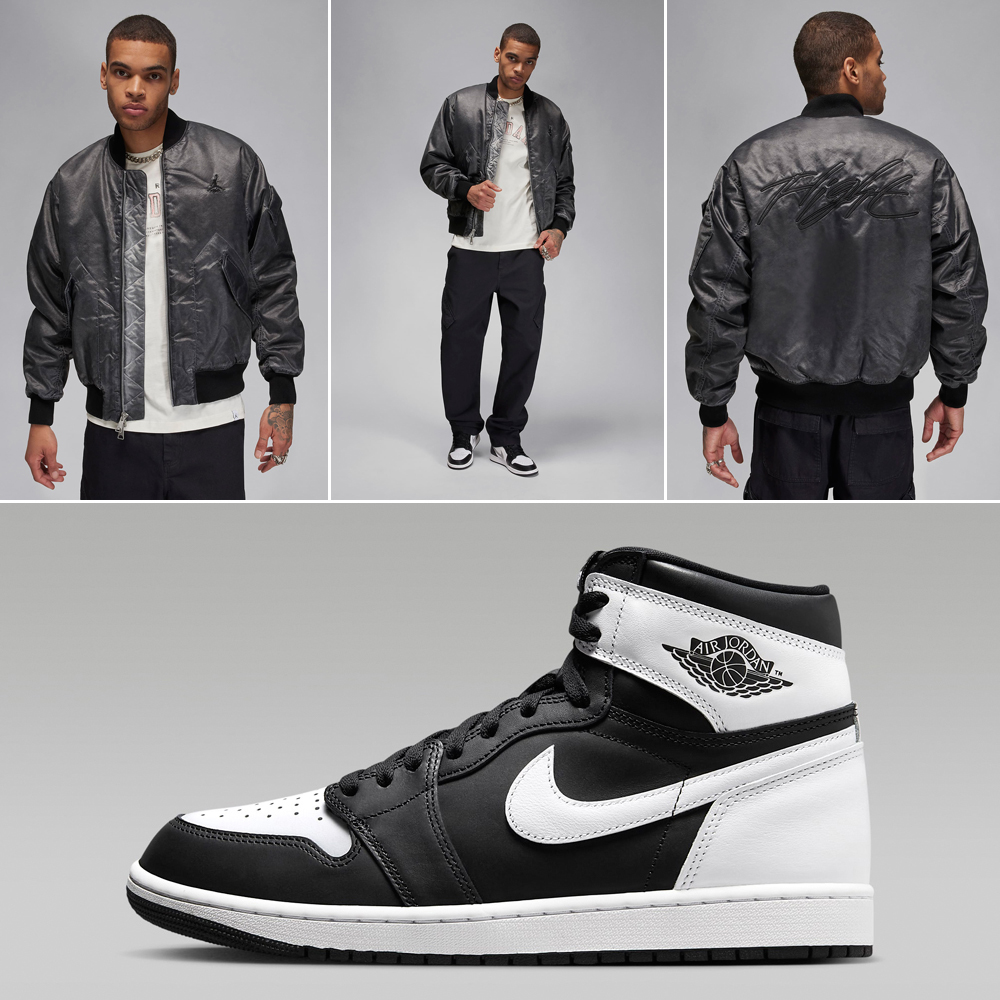 Air-Jordan-1-High-OG-Black-White-Matching-Jacket-Outfit