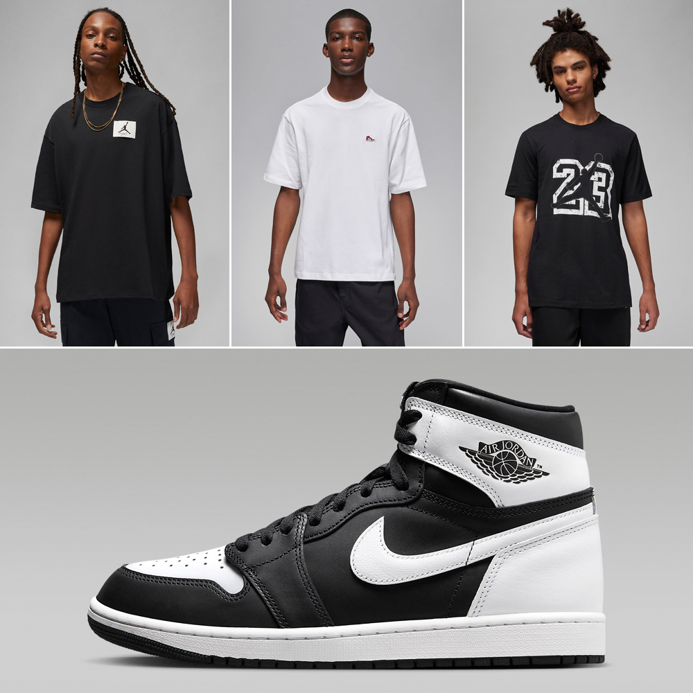 Air-Jordan-1-High-OG-Black-White-Shirts