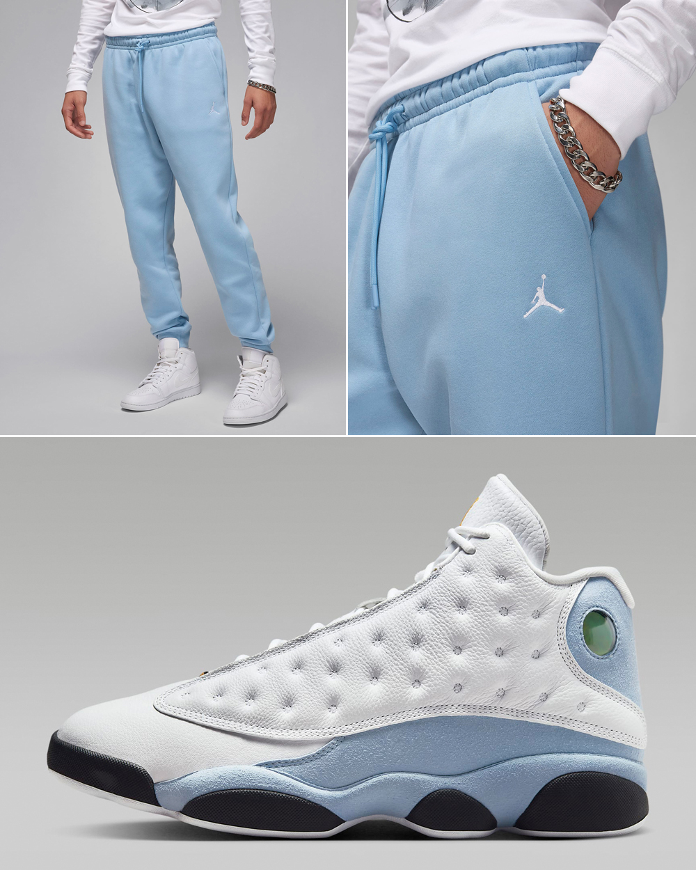 Air-Jordan-13-Blue-Grey-Fleece-Pants