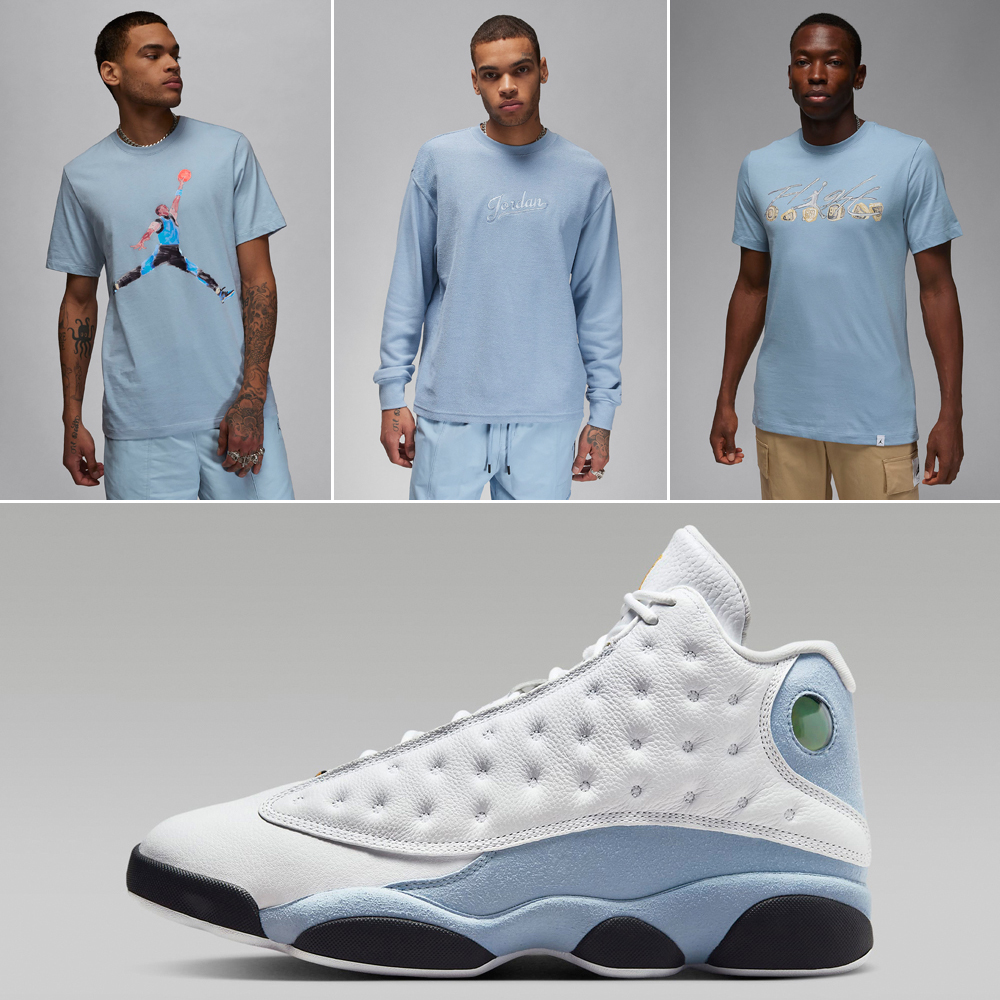 Air-Jordan-13-Blue-Grey-Shirts