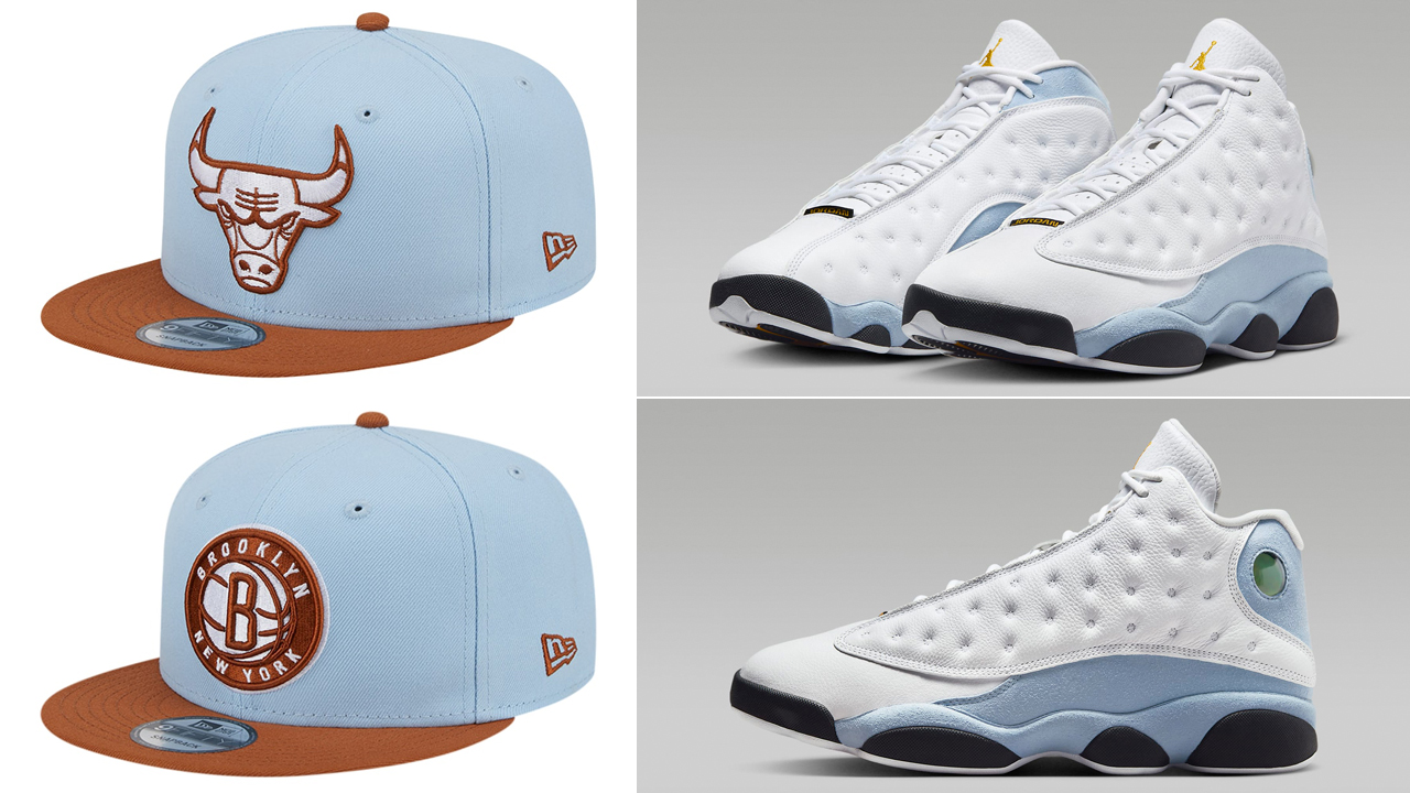 Air-Jordan-13-Blue-Grey-Snapback-Hats-New-Era