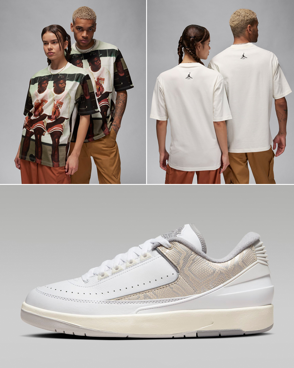 Air-Jordan-2-Low-Python-Shirt-Matching-Outfit
