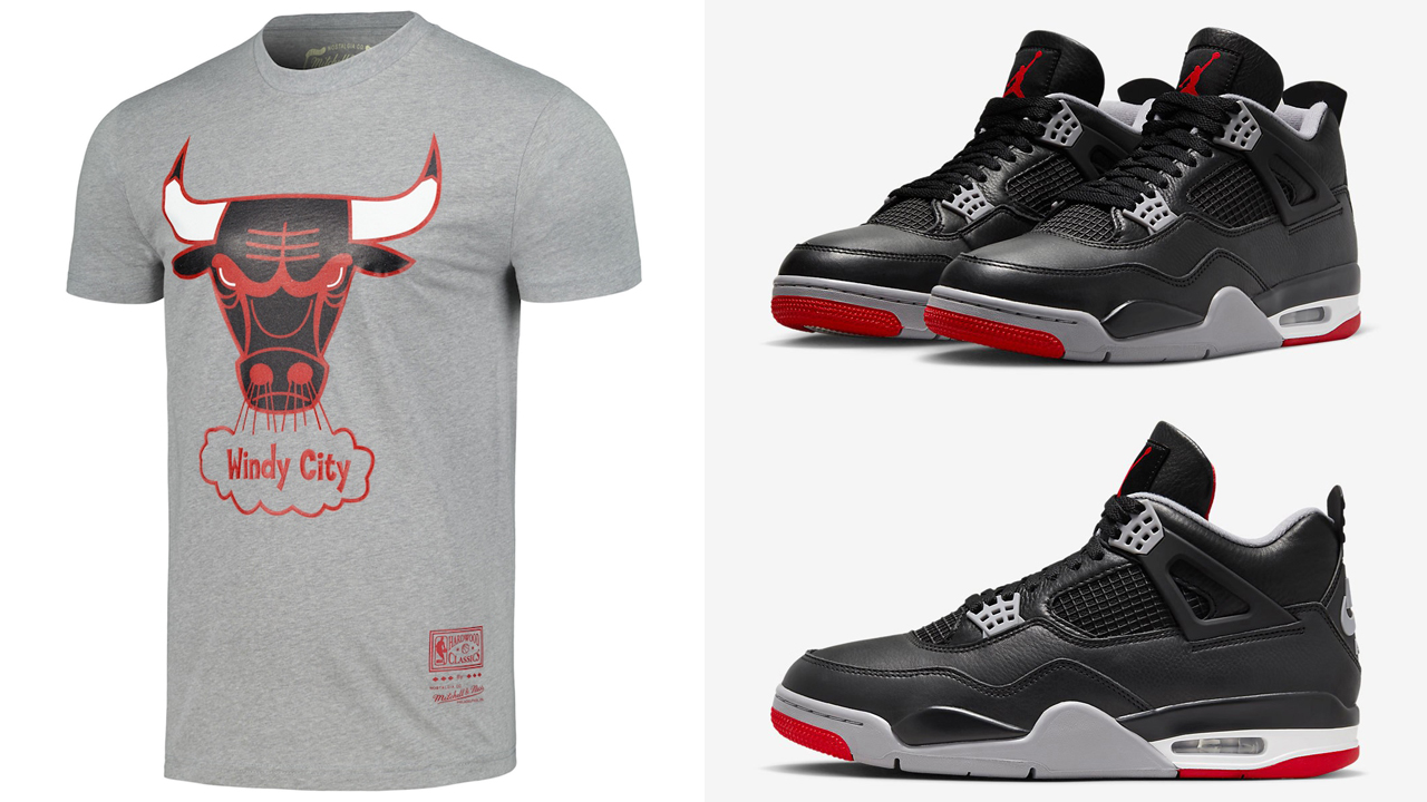 Air-Jordan-4-Bred-Reimagined-Bulls-T-Shirt
