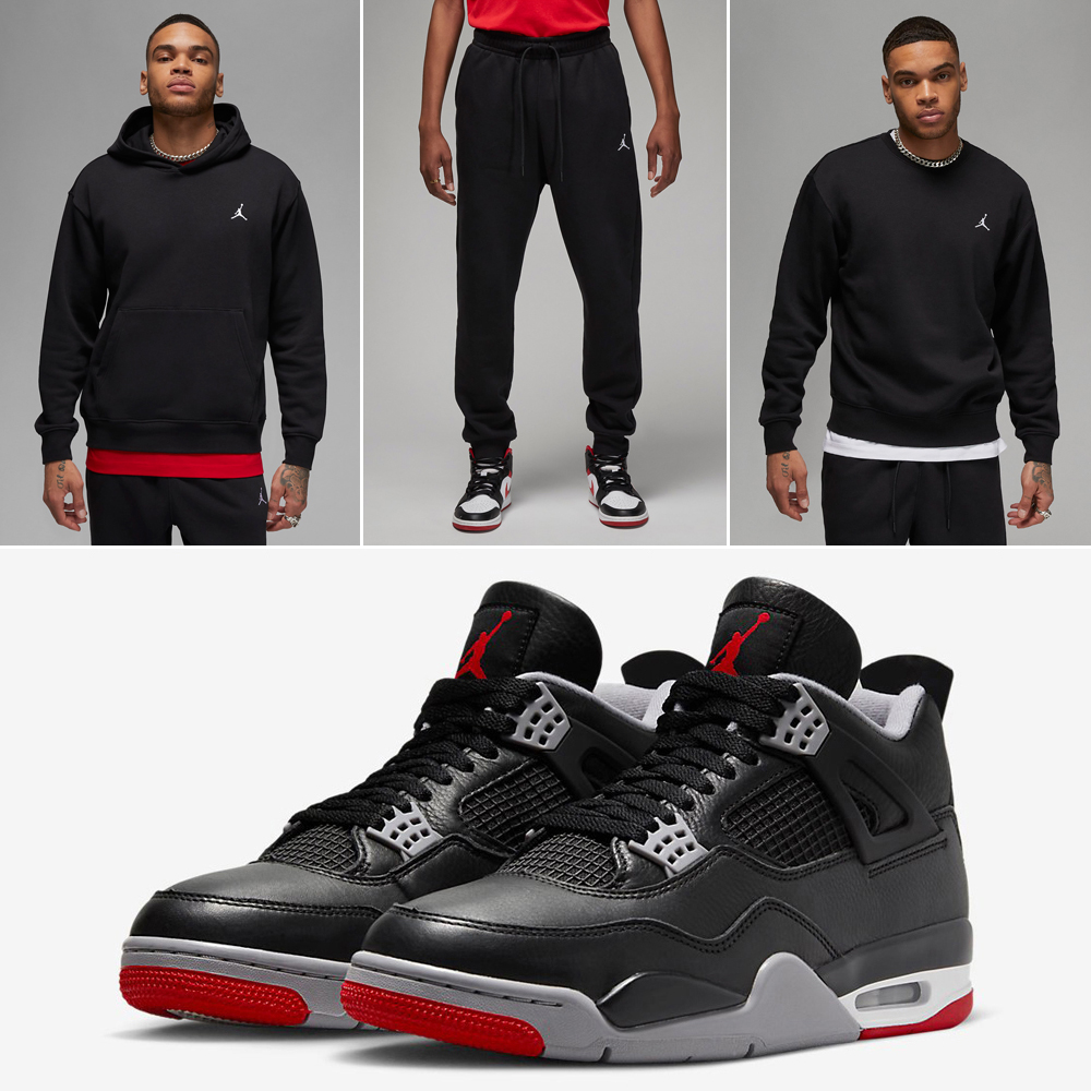 Jordan 4 bred store apparel