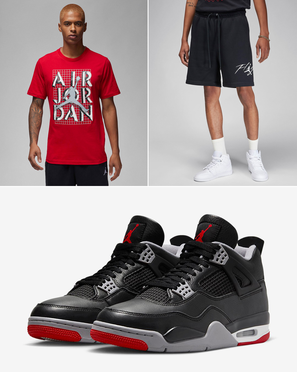 Air-Jordan-4-Bred-Reimagined-Shirt-Shorts-Outfit-1