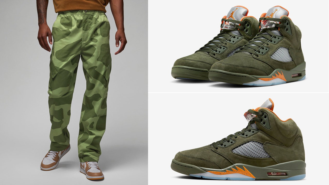 Air-Jordan-5-Olive-Matching-Pants-Outfit